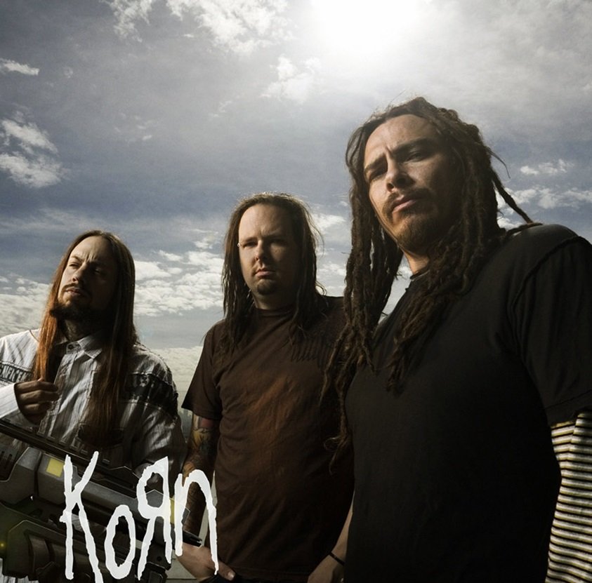Offizielles Korn Band T-Shirt - Gritty Logo Design, Klassischer Schnitt