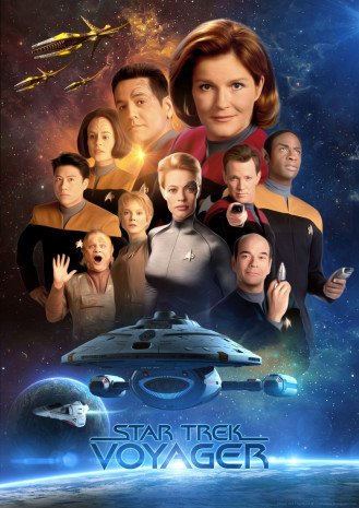 Cole��o Digital Star Trek Voyager Todas Temporadas Completo