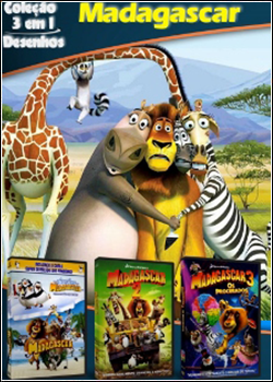 Cole��o Digital Madagascar Todos os Filmes Completo Dublado